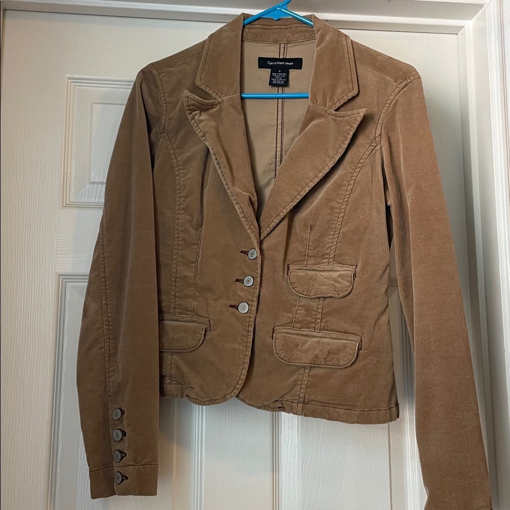 Clear out sale! Calvin Klein Jeans Tan Corduroy Jacket size medium